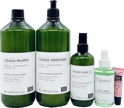 Maxy Look MIracle Silkifying Hydrating Shampoo & Conditioner, Leave in, Serum