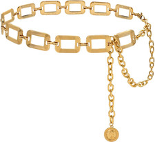 Women'S Waist Chain Metal Belly Belt Adjustable Belt for Dresses