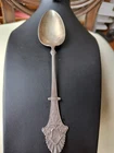 5 DAY! Antique 1870 Sterling Silver 925 Serving Spoon Louis XIV GORHAM 59 grams