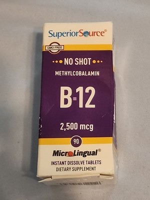Methylcobalamin B-12, 2,500 mcg, 90 Instant Dissolve Tablets - 