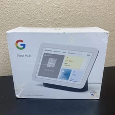 Google Nest Hub (2nd Gen.) Smart Display - Charcoal (GA01892-US) New READ