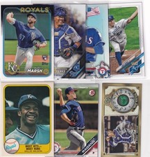 LOT (7) KANSAS CITY ROYALS MLB BASEBALL COLE RAGANS RC KRIS BUBIC - 992