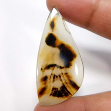 Ingrosso 31,35Cts. Pietra preziosa cabochon fantasia agata del Montana iperfisica naturale