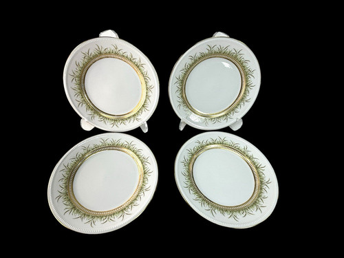 4 Kaiser "ARTEMIS" Design K. Nossek 7 7/8" Salad Plates Germany VTG Discontinued