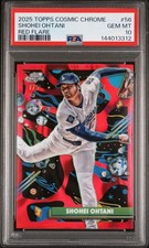 2025 TOPPS COSMIC CHROME RED FLARE #56 SHOHEI OHTANI 1/5 PSA 10