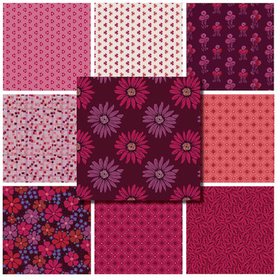 MYSTIC MEADOW BAUMWOLLSTOFFSORTIMENT von Nancy Rink für Andover Fabrics * Quiltin...