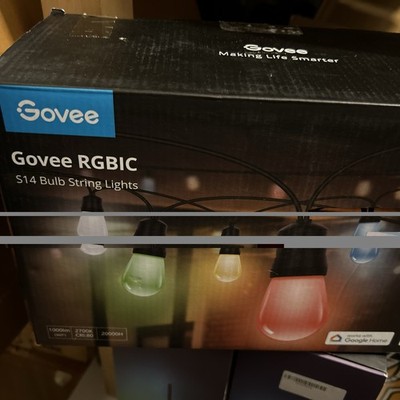 Govee H7021 S14 Außen Glühbirne Lichterkette 30 96 Fuß WiFi App Steuerung