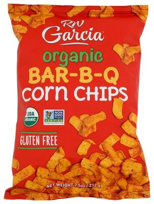Organic Bar B Q Corn Chips By R W Garcia 7.5 Oz Snack