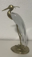  Mid-Century Modern Luca Bojola Crane in Glass and Brass