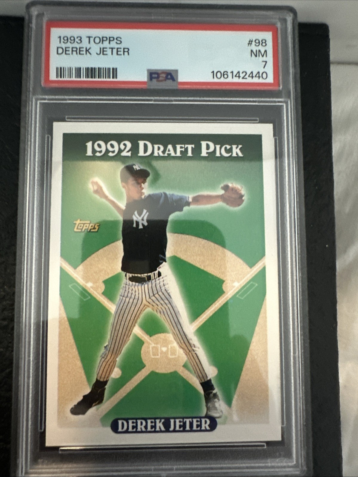 1993 Topps Derek Jeter #98 Rookie Card RC PSA 7 NM New York Yankees HOF