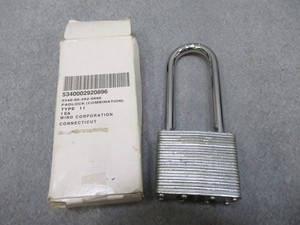 US Army Wind Type II Combination Padlock Hardened Shackle Metal Security Lock