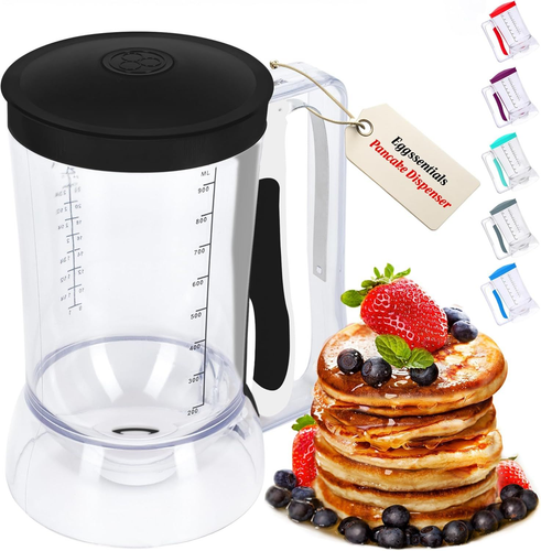 Eggssentials – Pancake Batter Dispenser, dispenser with Squeeze Black