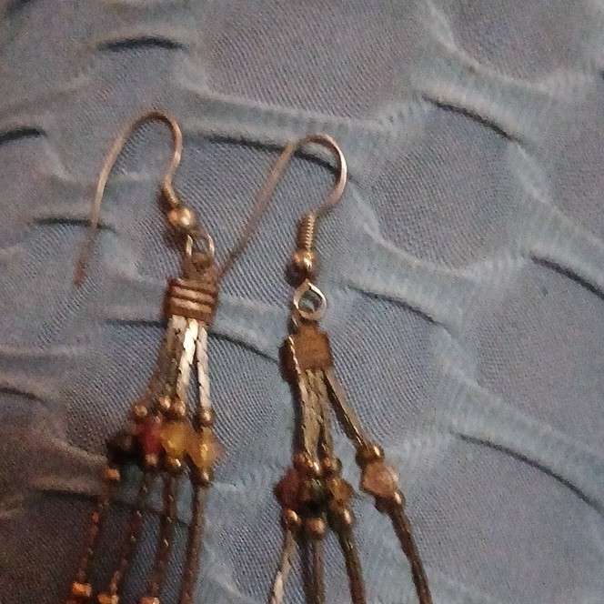 Multicolor Beaded Dangle Drop Ethnic Handmade Ear… - image 2