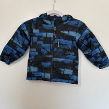 Boys Columbia Lightening Lift Insulated Jacket Size 4T Magic Mile Blue Black