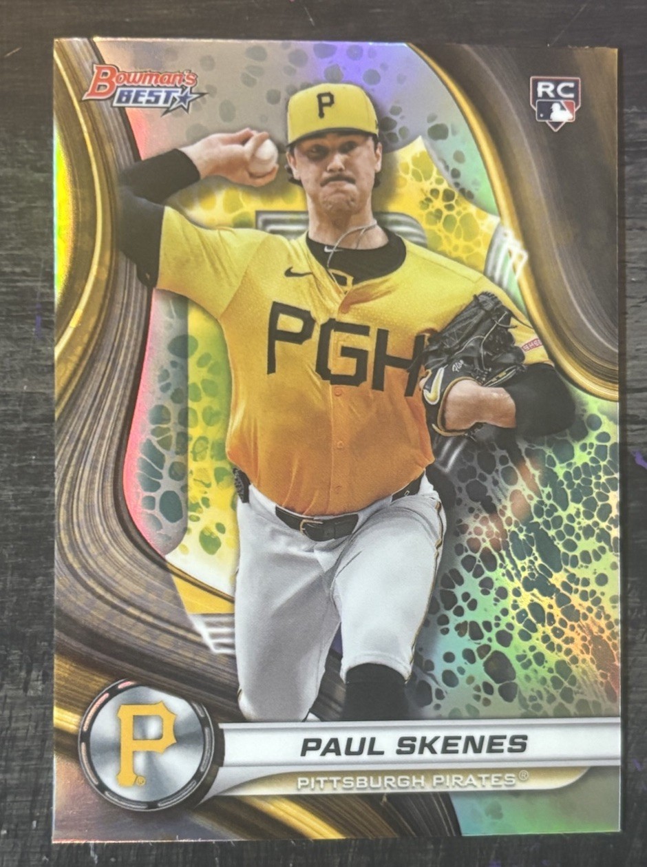2024 Bowman's Best - Paul Skenes #53 Refractor Rookie Card Pirates