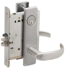 SCHLAGE Storeroom Lock,17L Trim,SatinChrome,C123 36Z274