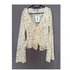INSOMNIASTUDIO Damen Set Bluse Spitze Rüsche...