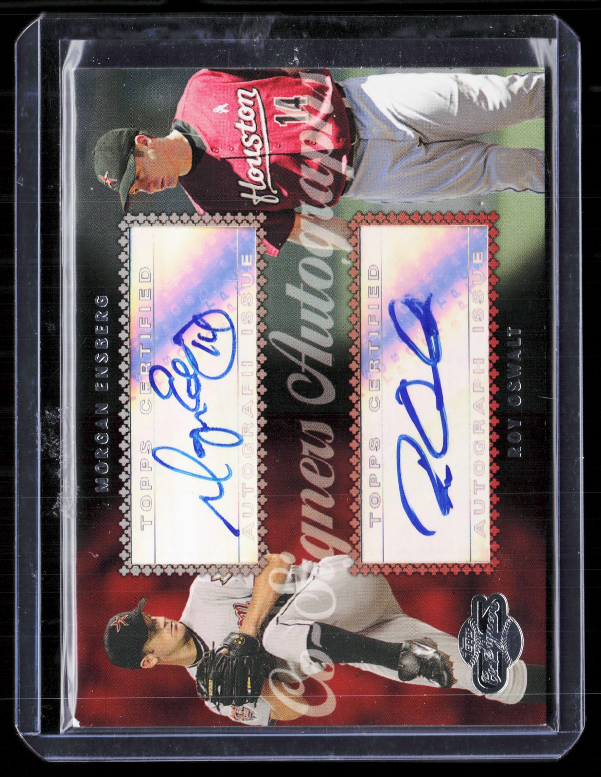 2006 Topps Co-Signers #CS-82 Morgan Ensberg / Roy Oswalt AU Dual-Autographs