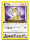 Meowth 56/64 Common Jungle Pokemon 1st Edition MP