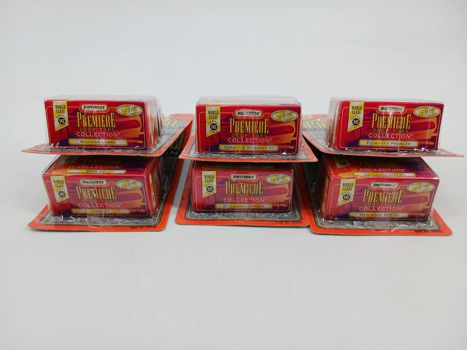 Matchbox Premiere Collection World Class Series 16 Drop Tops Complete Set of 6 - Image 3 of 4