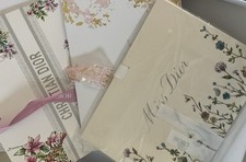 Lot of 3 DIOR Paper Gift Bags with Ribbon Tie 7.5x5.5x2.5" Limited Edition