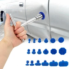 1pc Car Dent Repair Puller Kit with 18 Glue Tabs & Metal T-Handle Tool - NEW
