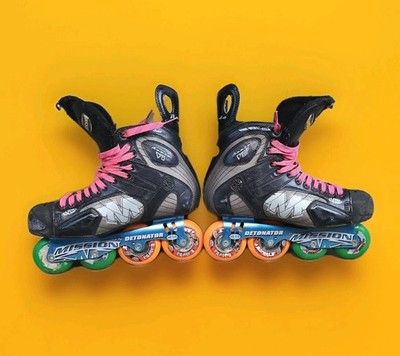 Mission Proto Vi Detonator Roller Hockey In Line Skates Hi Lo Men's 11 D Stiff
