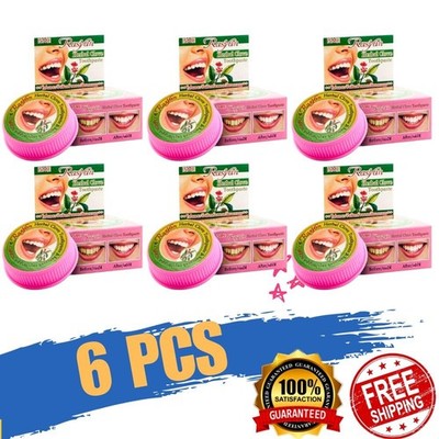 6 Stück Isme Rasyan Natur Kräuter Nelke Zahnpasta Whitening Anti-Bakterien Th...