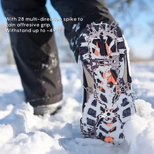 Ice Snow Anti Slip Spikes Grippers Crampons Ice Cleats For Hike Shoes Boot- / -