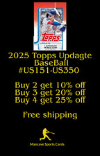 2025 Topps Baseball Update #US151-#US350 Complete your set