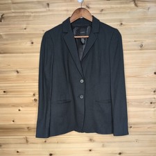 J.Crew Womens 100 Wool Two-Button Blazer Charcoal Gray Style 47914 Size 8