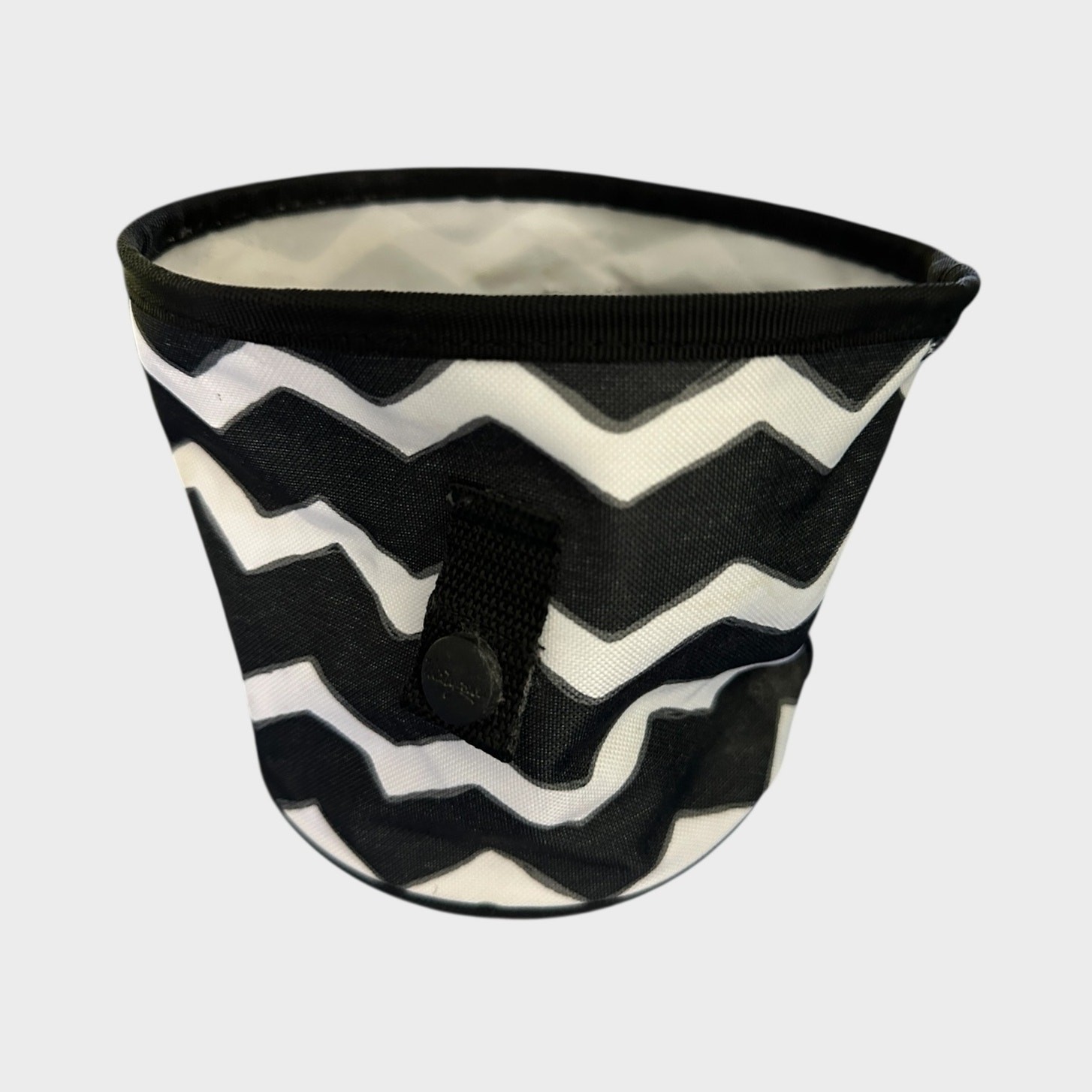 Oh Snap Bin Organizer Black White Chevron 6 Inch Basket Retired Pattern