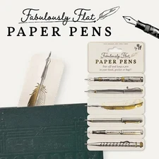 1 piece Incredible flat paper pen and ink mark, flat bookmark