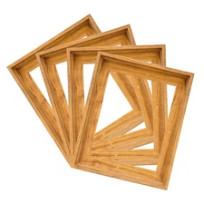 4Pack Canvas Floater Frame,Canvas Floating Frame for Canvas Art 0.6"-0.9" Dee...