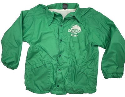VTG Aristo-Jac by Hilton - Norridge Park District Green Nylon Jacket Size MEDIUM
