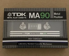 Vintage TDK Cassette Tape MA 90 Unopened NOS Metal Position Rare