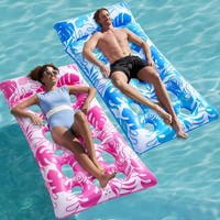 Aufblasbare Wasser Pool Luftmatratze Xl 2Er Set Mit KopfstüTze FüR Erwachsene
