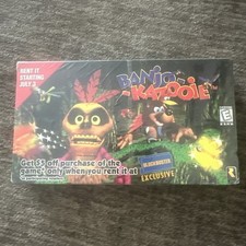 Banjo-Kazooie N64 VHS Promo Video BLOCKBUSTER EXCLUSIVE Sealed New