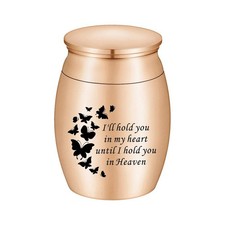 1.6  Small Cremation Urn for Human Ashes Mini Ashes Keepsake Urn Stainless
