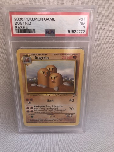 Dugtrio graded PSA 7 for sale on eBay