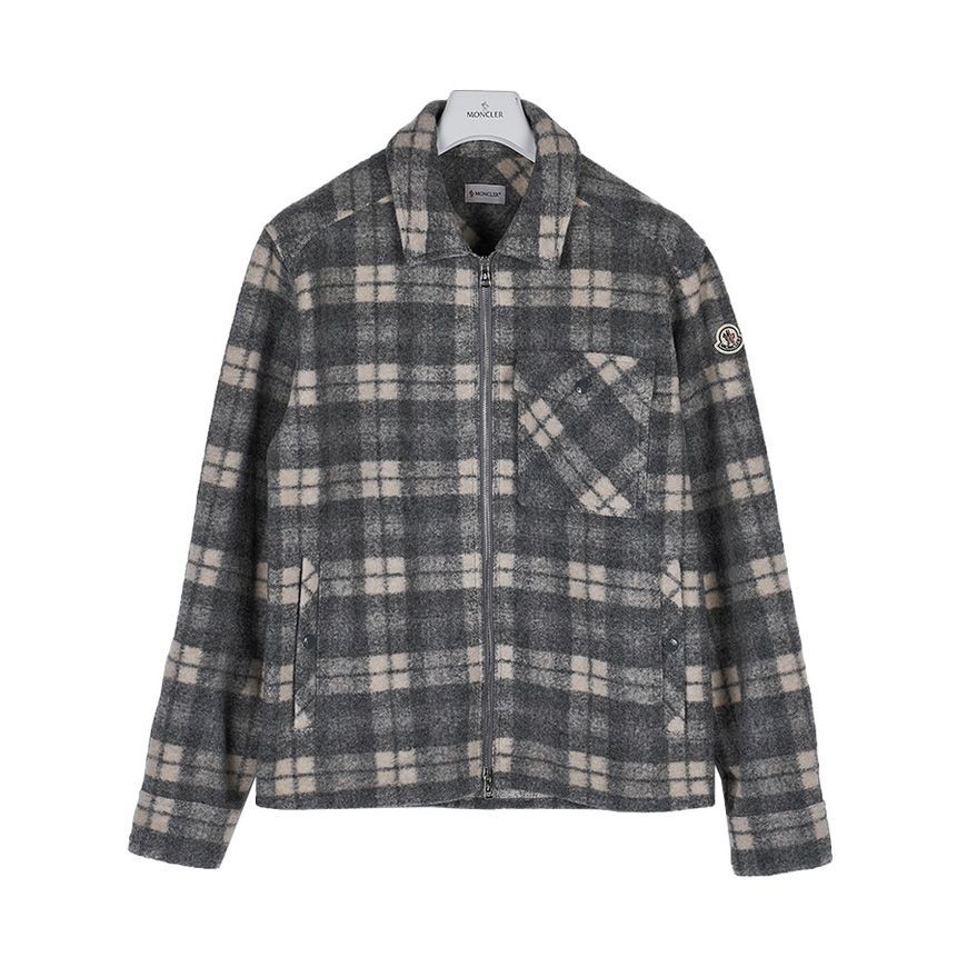 Moncler Check Overshirt Jacket 147627212