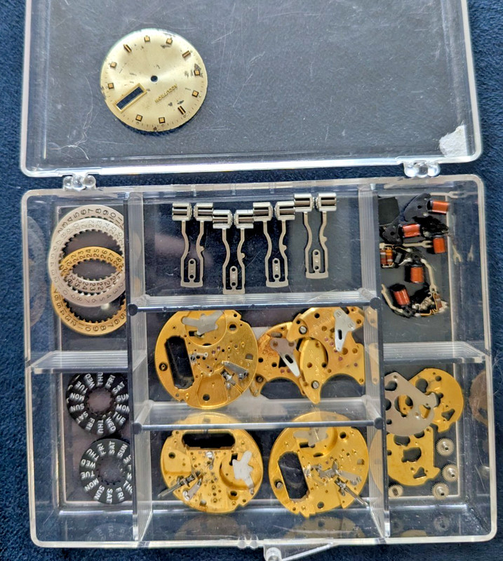 Lot Of - Bulova Accutron Tuning Fork Parts As Shown As Found, Retired Watchmaker