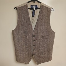 Ralph Lauren RUGBY Herringbone Vest Size 40 M-L