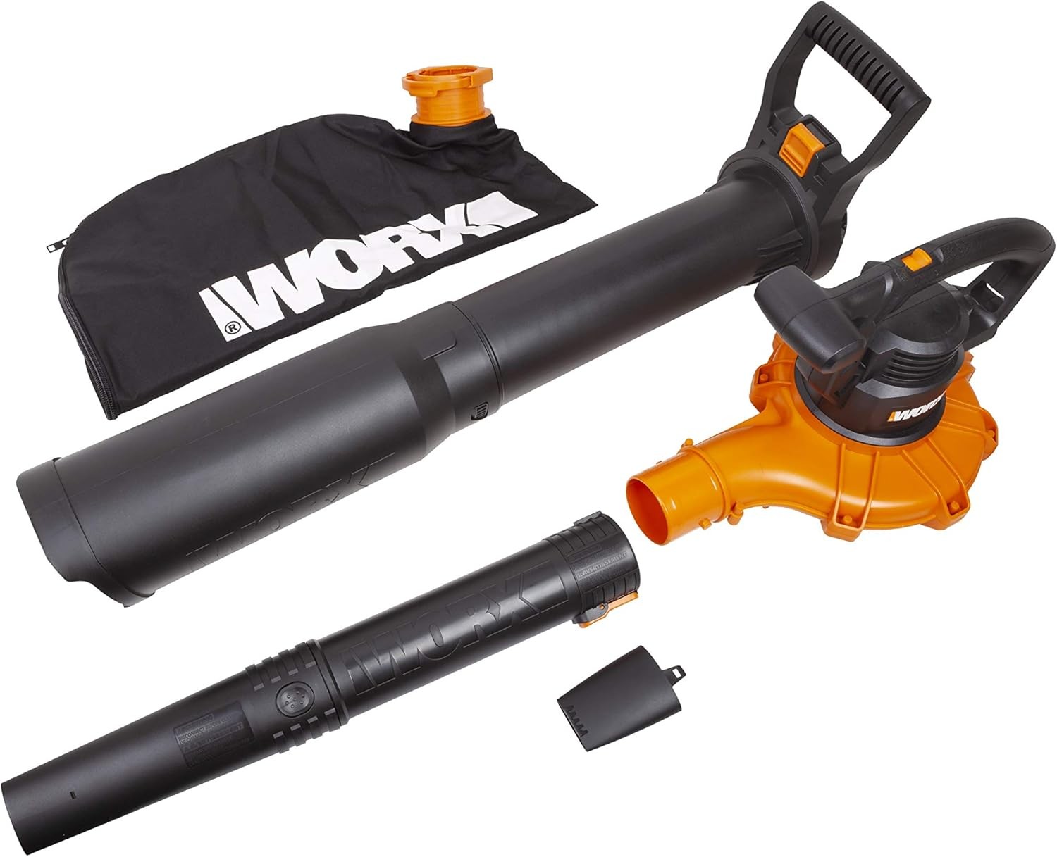 WG518 WORX 12 Amp 2-Speed Leaf Blower, Mulcher & Vacuum