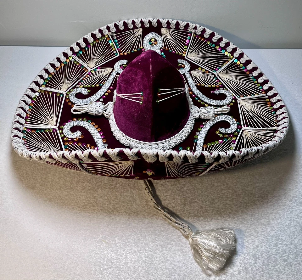 Шляпа Salazar ковбойская приталенная мужская большая Charro сомбреро вышитая фиеста вестерн - Изображение 2 из 4