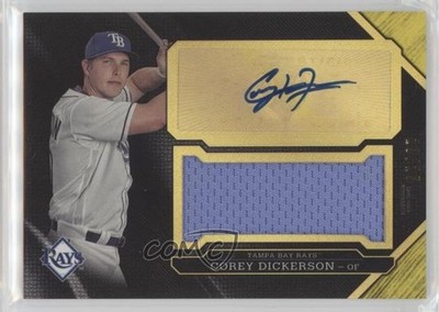 2016 Topps Triple Threads Unity Jumbo Relics Gold /25 Corey Dickerson Auto 4bn