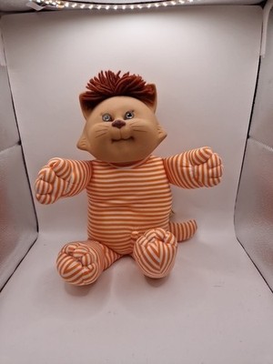 Cabbage Patch Kids Koosas die Katze - 14 Zoll weiches Plüschtier - fester Kopf - 1983