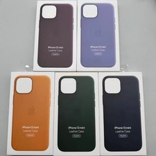 For iPhone 13 mini Original  Leather Magnetic Phone Case Magsafe Cover