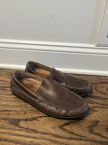 Scarpe Ecco uomo 42 mocassini classici mocassini bassi slip on 571004 01072 pelle marrone