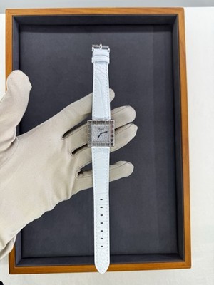 Chopard  Watch SWAROVSKI Genuine Leather Strap 18k White gold